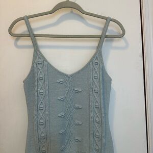 Reformation  Blue Knit Top